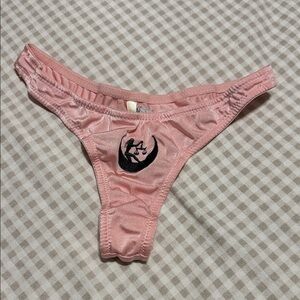 Roma Pink Kids Underwear with Black Logo